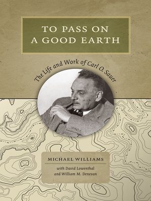 cover image of To Pass On a Good Earth